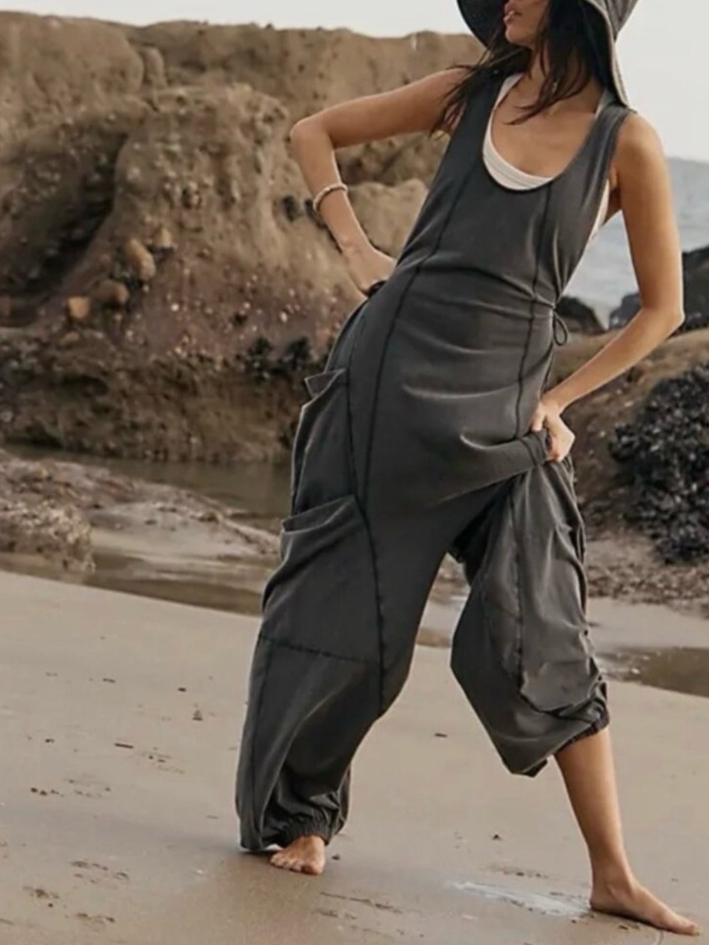 Free People Infinity Onsie in charcoal XS
